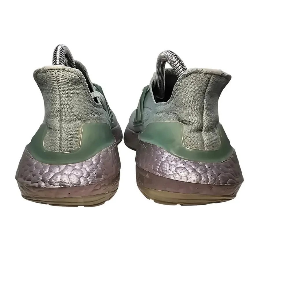 Adidas UltraBoost 21 Womens Size 7 Hazy Green Running Sneakers Shoes FY0408